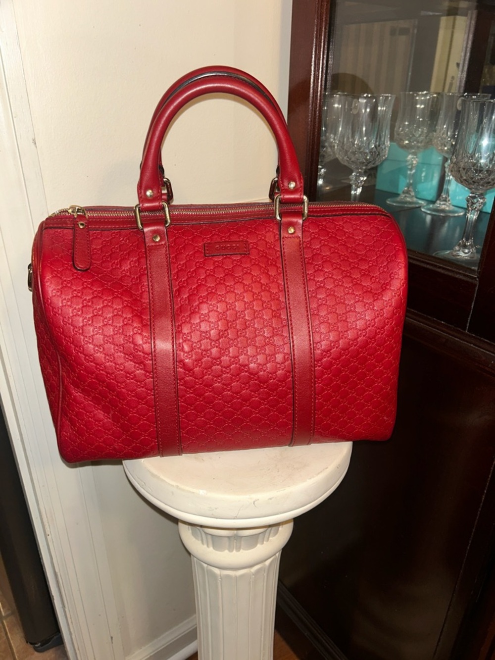 Guccissima Leather Boston